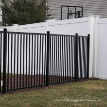 2 Rails or 3 Rails of Aluminum Residential Decorative Metal Fence Panels  for Garden or Yard or deck or pool with modern styles